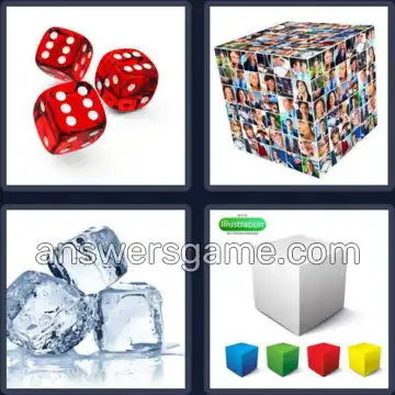 4 Immagini 1 Parola 4 lettere CUBO