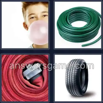 4 Immagini 1 Parola 5 lettere GOMMA