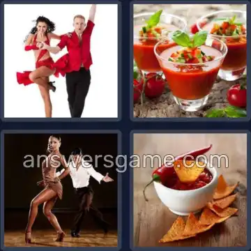 4 Immagini 1 Parola 5 lettere SALSA