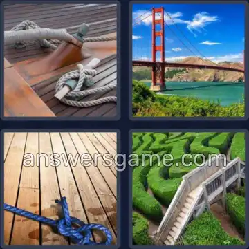 4 Immagini 1 Parola 5 lettere PONTE