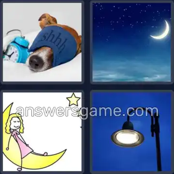 4 Immagini 1 Parola 5 lettere NOTTE