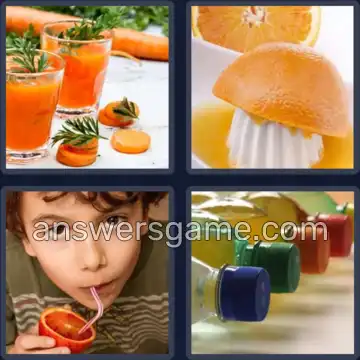 4 Immagini 1 Parola 5 lettere SUCCO