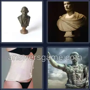 4 Immagini 1 Parola 5 lettere BUSTO