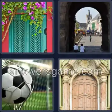 4 Immagini 1 Parola 5 lettere PORTA