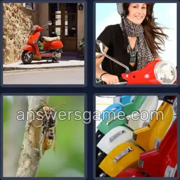 4 Immagini 1 Parola 5 lettere VESPA