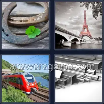 4 Immagini 1 Parola 5 lettere FERRO