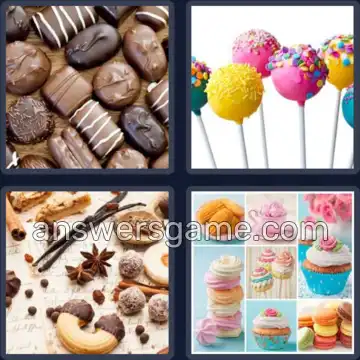 4 Immagini 1 Parola 5 lettere DOLCI