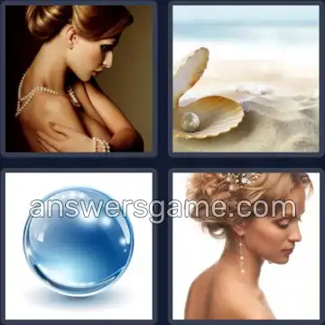 4 Immagini 1 Parola 5 lettere PERLA