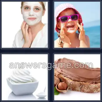 4 Immagini 1 Parola 5 lettere CREMA