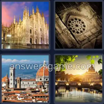 4 Immagini 1 Parola 5 lettere DUOMO