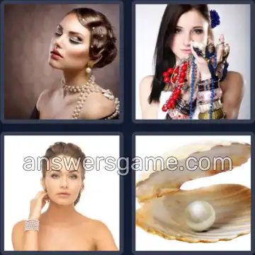 4 Immagini 1 Parola 5 lettere PERLE