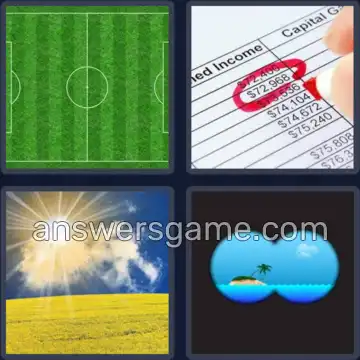 4 Immagini 1 Parola 5 lettere CAMPO