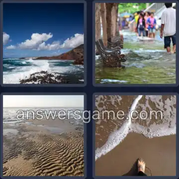4 Immagini 1 Parola 5 lettere MAREA