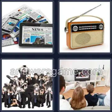 4 Immagini 1 Parola 5 lettere MEDIA