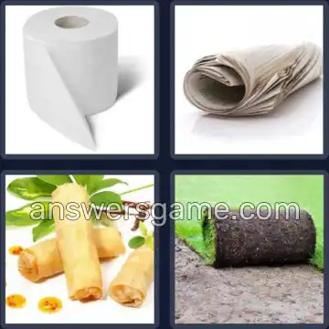 4 Immagini 1 Parola 6 lettere ROTOLO