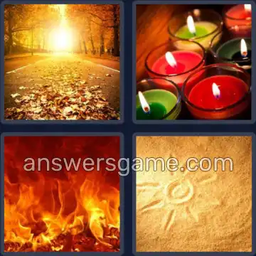 4 Immagini 1 Parola 6 lettere CALORE