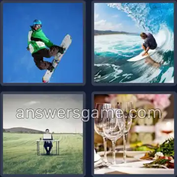 4 Immagini 1 Parola 6 lettere TAVOLA