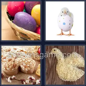 4 Immagini 1 Parola 6 lettere PASQUA