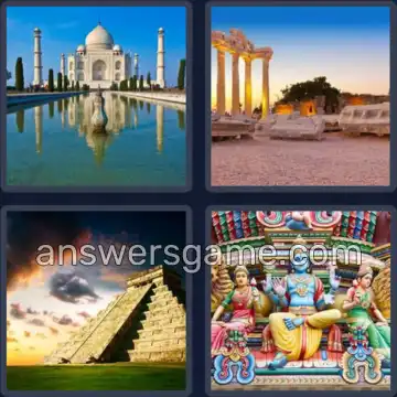 4 Immagini 1 Parola 6 lettere TEMPIO