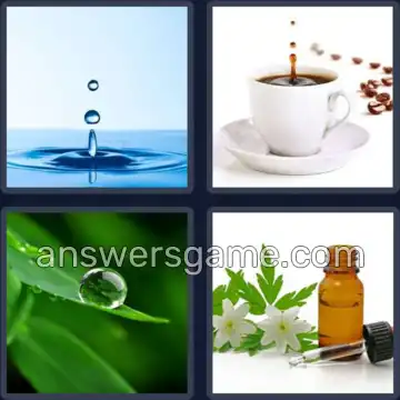 4 Immagini 1 Parola 6 lettere GOCCIA