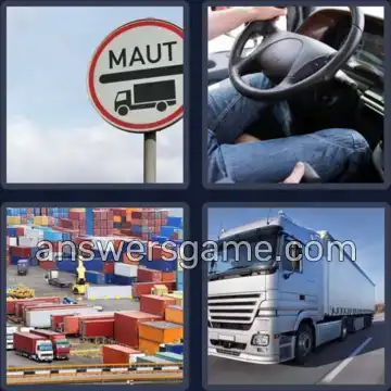 4 Immagini 1 Parola 6 lettere CAMION