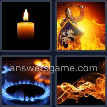 4 Immagini 1 Parola 6 lettere FIAMMA