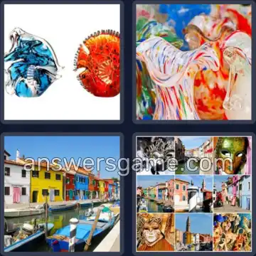 4 Immagini 1 Parola 6 lettere MURANO