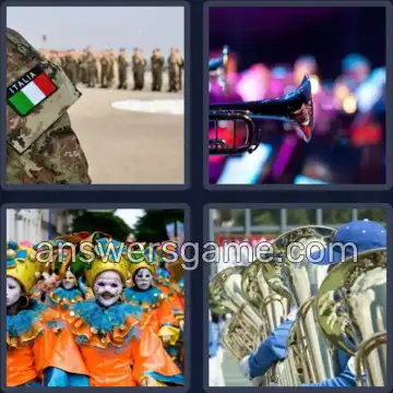 4 Immagini 1 Parola 6 lettere PARATA