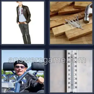 4 Immagini 1 Parola 6 lettere CHIODO