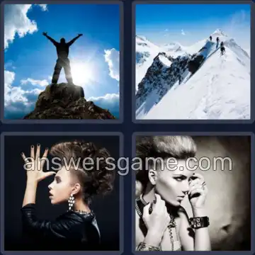 4 Immagini 1 Parola 6 lettere CRESTA