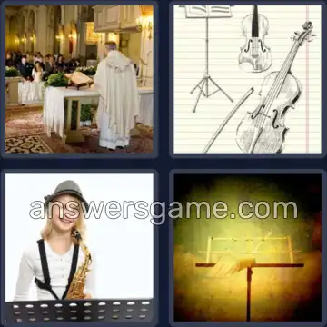 4 Immagini 1 Parola 6 lettere LEGGIO