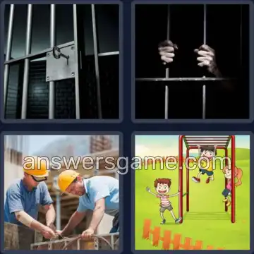 4 Immagini 1 Parola 6 lettere SBARRE