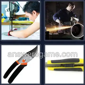 4 Immagini 1 Parola 6 lettere TAGLIO