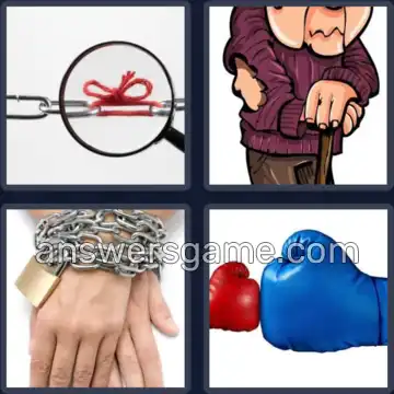 4 Immagini 1 Parola 6 lettere DEBOLE