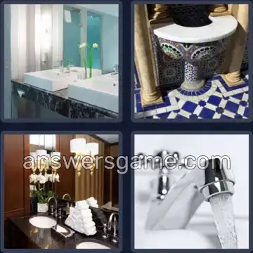 4 Immagini 1 Parola 6 lettere LAVABO