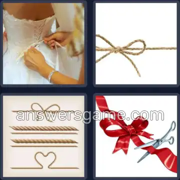 4 Immagini 1 Parola 6 lettere FIOCCO