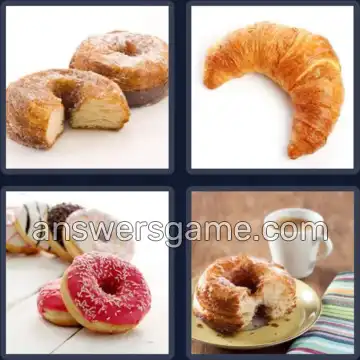 4 Immagini 1 Parola 6 lettere CRONUT