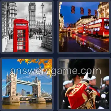 4 Immagini 1 Parola 6 lettere LONDRA