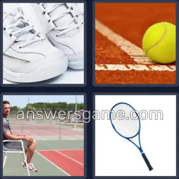 4 Immagini 1 Parola 6 lettere TENNIS