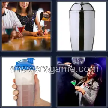 4 Immagini 1 Parola 6 lettere SHAKER