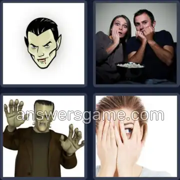 4 Immagini 1 Parola 6 lettere HORROR