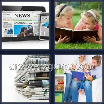 4 Immagini 1 Parola 7 lettere LEGGERE