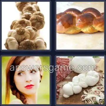 4 Immagini 1 Parola 7 lettere TRECCIA