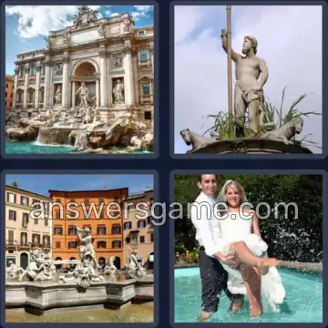 4 Immagini 1 Parola 7 lettere FONTANA