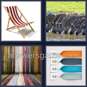 4 Immagini 1 Parola 7 lettere STRISCE