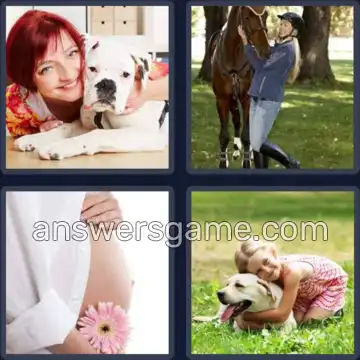 4 Immagini 1 Parola 7 lettere CAREZZA