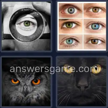 4 Immagini 1 Parola 7 lettere PUPILLA