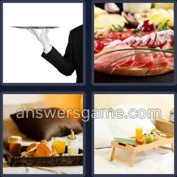 4 Immagini 1 Parola 7 lettere VASSOIO