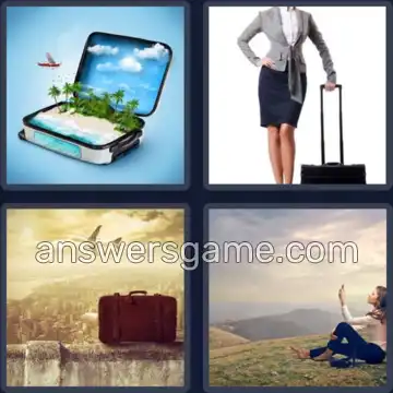 4 Immagini 1 Parola 7 lettere VALIGIA