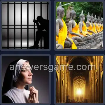 4 Immagini 1 Parola 7 lettere PREGARE